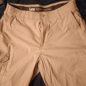 Lee Casual Tan Cargo Shorts